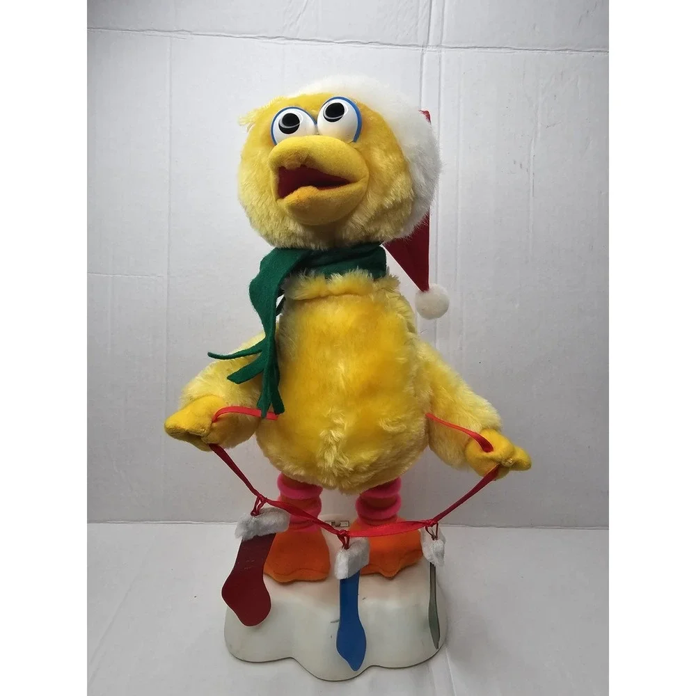 Vintage Christmas Animated Big Bird Figure Sesame Street 1999 Telco 15